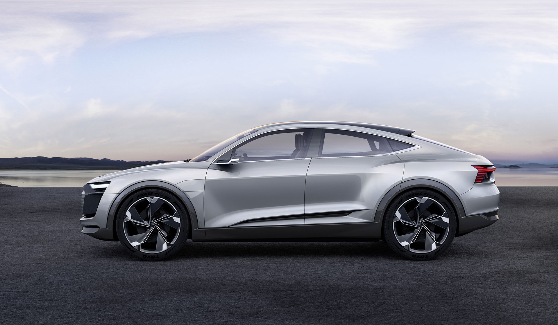 2017, audi, concept, sportback, e-tron